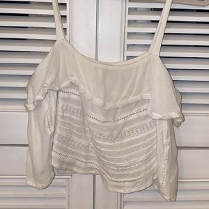 Amuse Society White Crop Top